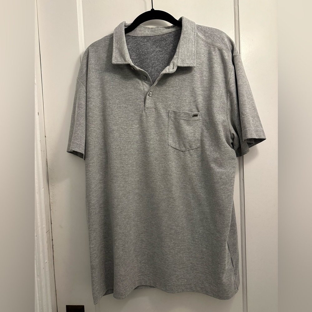 Vuori Men’s Tech Polo, Size: XL, color: heather gray